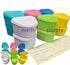 Dental Denture Boxes 3-3/4" x 3" x 2-3/8" 12 Assorted Colors